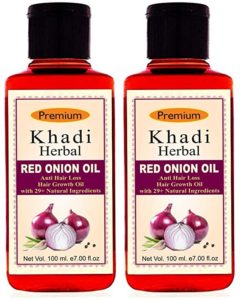 Khadi Herbal Red Onion Hair Oil 100ml Rs 159 amazon dealnloot