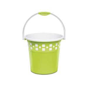 Milton Mozaic Polypropylene Bucket 20 Liters Green Rs 395 amazon dealnloot