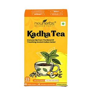 Neuherbs Kadha Tea Lemon Flavour 25 Teabags Rs 109 amazon dealnloot