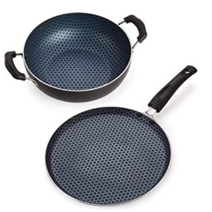 Nirlon Honeycomb Non Stick Cookware Pots Pan Rs 687 amazon dealnloot