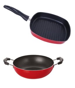 Nirlon Non Stick Aluminium Pfoa Free Kadai Rs 539 amazon dealnloot