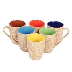 Saavre Eros Series Ceramic Coffee Mugs 6 Rs 299 amazon dealnloot