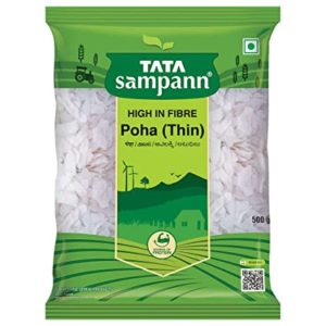 Tata Sampann White Thin Poha 500 g Rs 25 amazon dealnloot