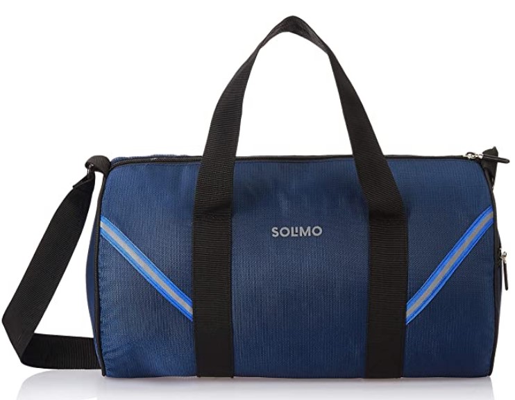 Amazon Brand - Solimo Polyester Duffel Gym Bag with Shoe Compartment