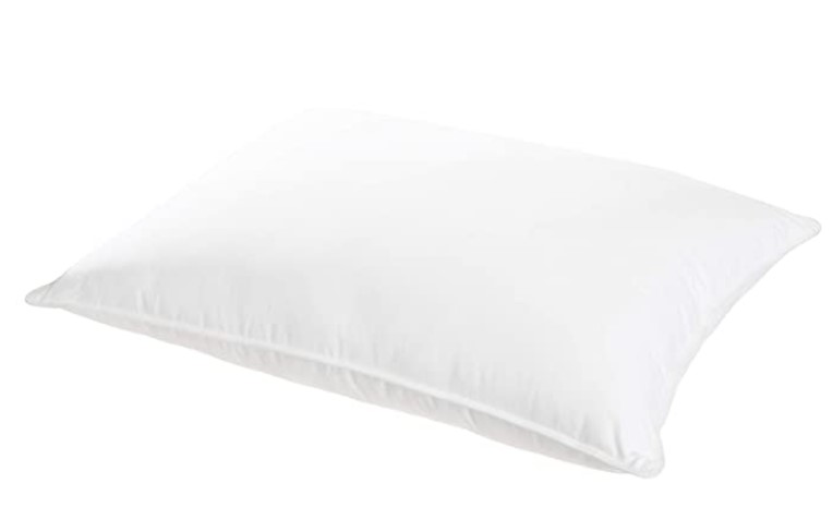 AmazonBasics Deluxe Down-Alternative Pillow with Cotton Shell - Medium