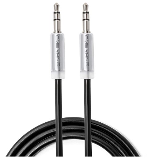 Ambrane AUX-11 1.5m AUX Cable (Black)