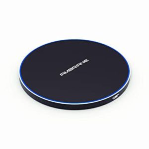 Ambrane Fast Wireless Charger 10W Output Qi Rs 449 amazon dealnloot