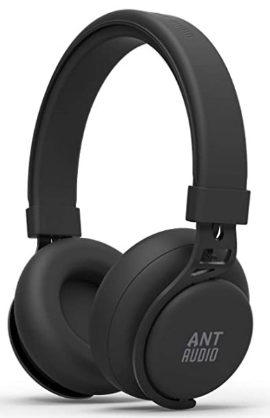 Ant Audio Treble 900 On -Ear HD Bluetooth Headphones with Mic (Carbon Black)