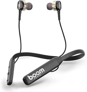 BOOMAUDIO Boom Duos Dual Drivers Wireless Neckband Rs 599 amazon dealnloot