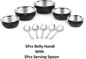 Classic Essentials Induction Bottom Cookware Set Stainless Rs 669 flipkart dealnloot