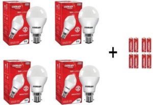 Eveready 9W LED Bulb Pack of 4 Rs 379 flipkart dealnloot