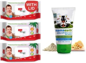 Mamaearth Milky Soft Natural Baby Face Cream Rs 283 amazon dealnloot