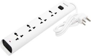 PHILIPS S 4 Socket Extension Boards  (White)