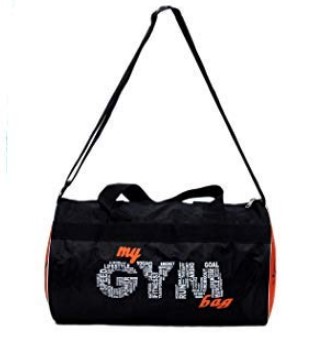 SKERA My Gym Bag Duffle Bag Black and Orange