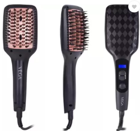 VEGA X-Look Paddle Straightening Brush VHSB-02 Hair Straightener  (Black)