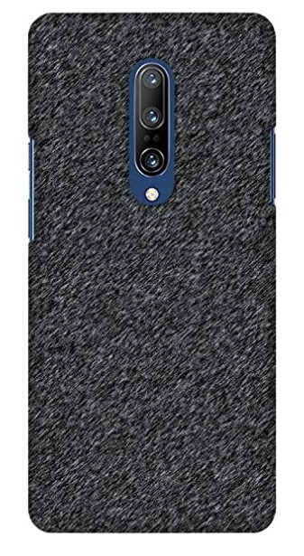 AMZER Slim Back Cover Hard Case for OnePlus 7 Pro - Printed Carbon Fiber Redux 16 (Black)