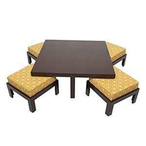 ARRA Trendy Coffee Table with Four Stool Rs 8629 amazon dealnloot