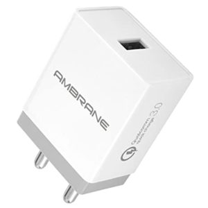 Ambrane 18W 3A Charger Qualcomm Certified with Rs 299 amazon dealnloot