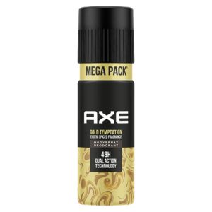 Axe Gold Temptation Long Lasting Deodorant Bodyspray For Men 215 ml