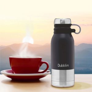 DUBBLIN Crown Premium Stainless Steel Double Wall Vacuum Insulated BPA Free Water Bottle