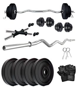 FITMAX PVC 12KG COMBO HOME GYM SET Rs 533 amazon dealnloot