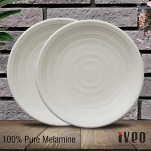 Iveo 100 Melamine Dinner Plate 9 Taxture Rs 115 amazon dealnloot