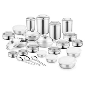 Jensons 16 PCS Stainless Steel Canister Set Rs 1474 amazon dealnloot