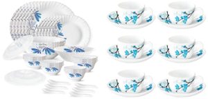 Larah by Borosil Twilight Silk Series Opalware Rs 2031 amazon dealnloot