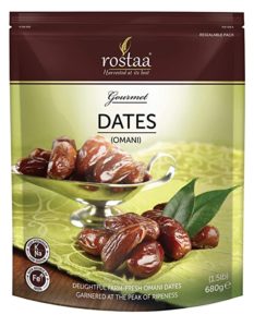 Rostaa Gourmet Dates Omani 680g Gluten Free Rs 150 amazon dealnloot
