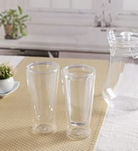 Roxx Bodrum Double Wall Glass Long Tumbler Rs 205 amazon dealnloot