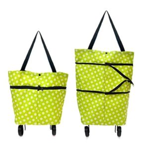TADDY Foldable Shopping Trolley Bag with Wheels Rs 100 amazon dealnloot