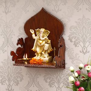 eCraftIndia Brown MDF Pooja Temple Mandir Rs 701 amazon dealnloot