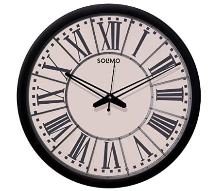 Amazon Brand - Solimo 12-inch Wall Clock - Designer