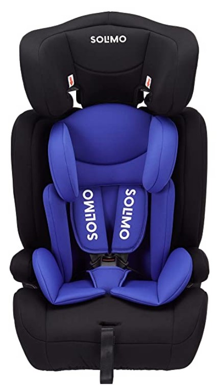 Amazon Brand - Solimo Car Seat for 9 Months - 12 Years, Blue