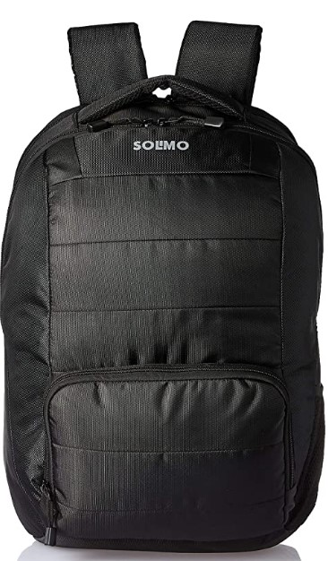 Amazon Brand - Solimo Laptop Backpack for 15.6-inch Laptops, 30L (Black)