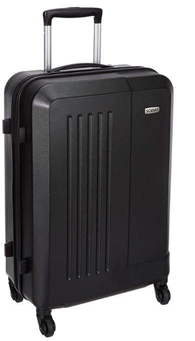 Amazon Brand - Solimo Polycarbonate Hardside Luggage (66 cm, Black)