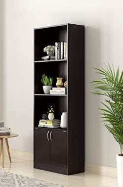 Amazon Brand - Solimo Vase Engineered Wood Bookcase (Wenge)