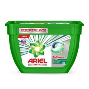 Ariel Matic 3in1 PODs Liquid Detergent Pack Rs 308 amazon dealnloot