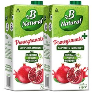 B Natural Nectar Pomegranate Plus 1000MLx2 Rs 130 amazon dealnloot
