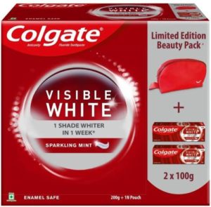 Colgate Visible White Beauty Combo Toothpaste 200 Rs 177 flipkart dealnloot