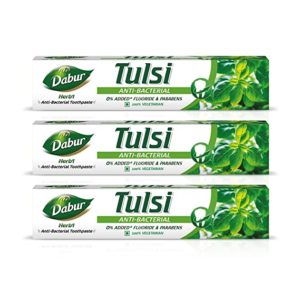 Dabur Herb l Tulsi Anti Bacterial Toothpaste Rs 149 amazon dealnloot