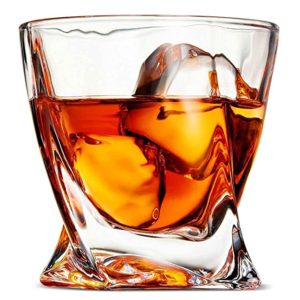 Exccursy Twist Whisky Tumbler Crystal Glass Twist Rs 299 amazon dealnloot