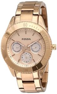 Fossil Stella Analog Rose Gold Dial Women Rs 2999 amazon dealnloot