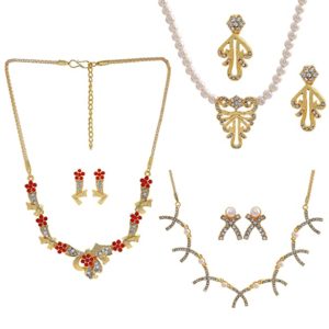 Gehena By Estele Gold plated necklace set Rs 317 amazon dealnloot