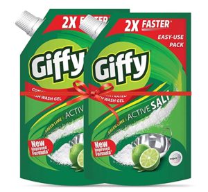 Giffy Green Lime Active Salt Concentrated Dish Rs 209 amazon dealnloot