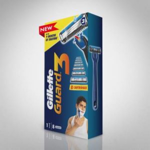 Gillete Guard 3 Shaving Combo 1 Razor + 8 Cartridge