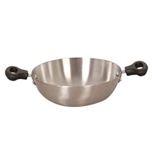 Jagdamba Stainless Steel Kadhai 20 cm Silver Rs 199 amazon dealnloot