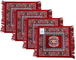 Kuber Industries Rug Red Velvet Standard Rs 274 amazon dealnloot