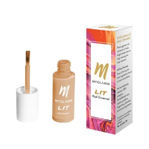 MyGlamm LIT Nail Paint Bang On Peach Rs 77 amazon dealnloot