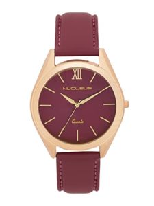 Nucleus Casual Analog Red Dial Unisex Watch Rs 1331 amazon dealnloot
